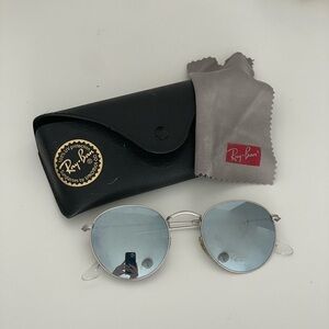 Rayban reflective silver sunglasses